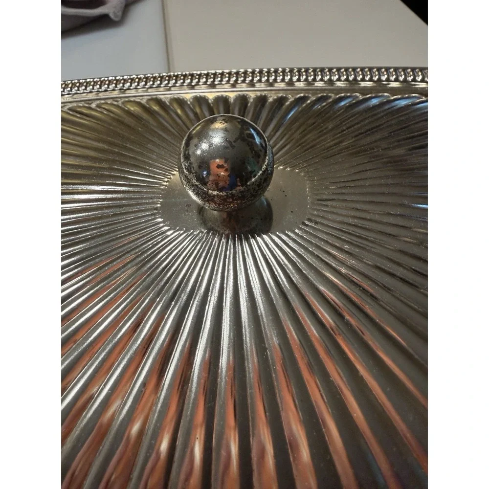 Royal Warwick Silverplated Pyrex Serving Dish